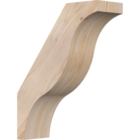 Ekena Millwork 5 1/2"W x 16"D x 20"H Funston Smooth Knee Brace, Douglas Fir BRC06X16X20FST00SDF